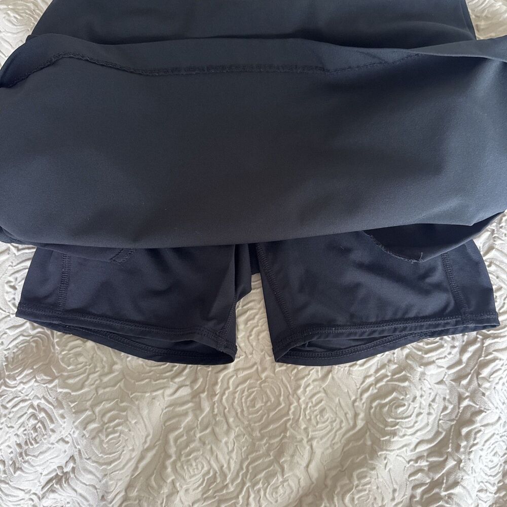 Lilly Pulitzer Luxletic Skort Golf Tennis Athletic Skirt Black Size 0 Waist 28in - Picture 7 of 8